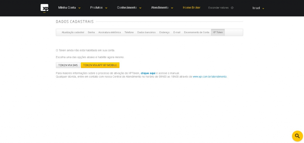 Como Ativar O XP Token Na rea Logada Da XP Investimentos Prospen
