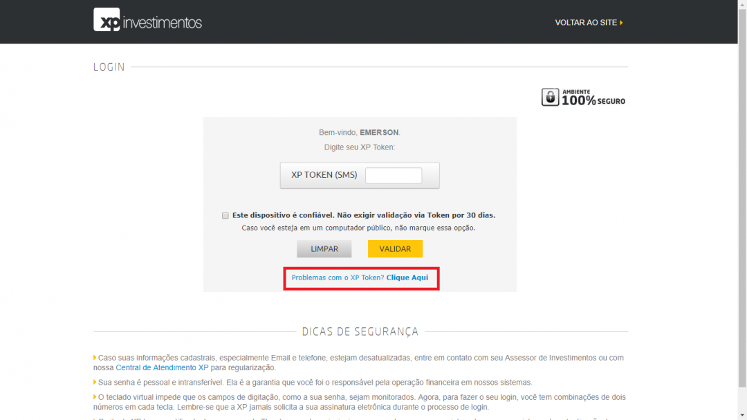 Como Ativar O XP Token Ao Trocar De N mero Na XP Investimentos Prospen