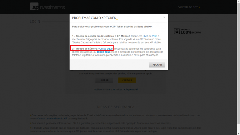 Como Ativar O XP Token Ao Trocar De N mero Na XP Investimentos Prospen