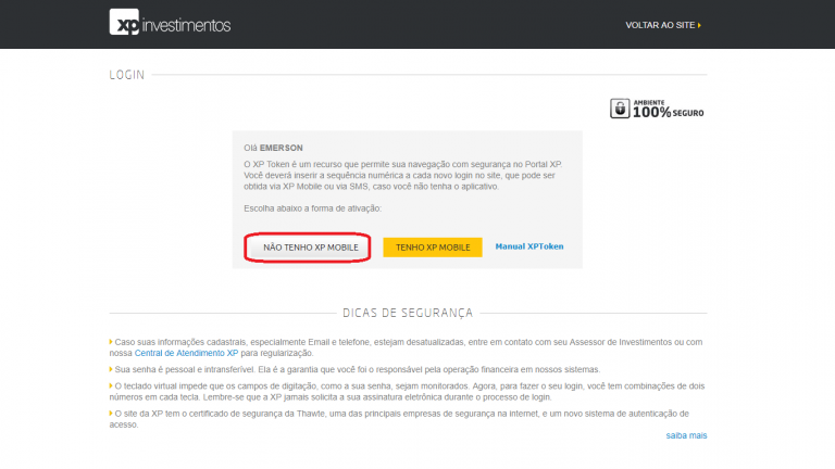 Como Ativar O XP Token Ao Trocar De N mero Na XP Investimentos Prospen